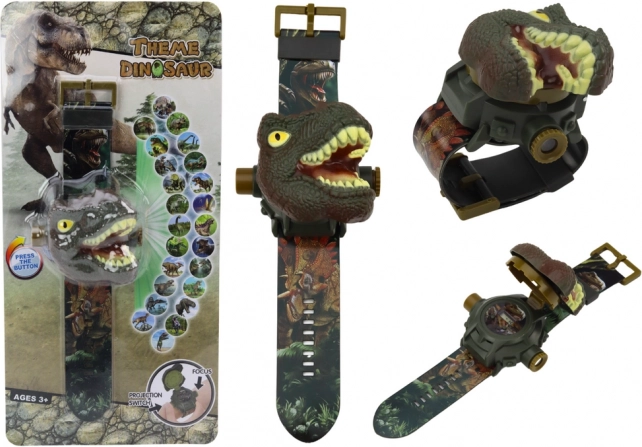 3D projektoriga dinosaurus-käekell Tyrannosaurus Rex 22 cm