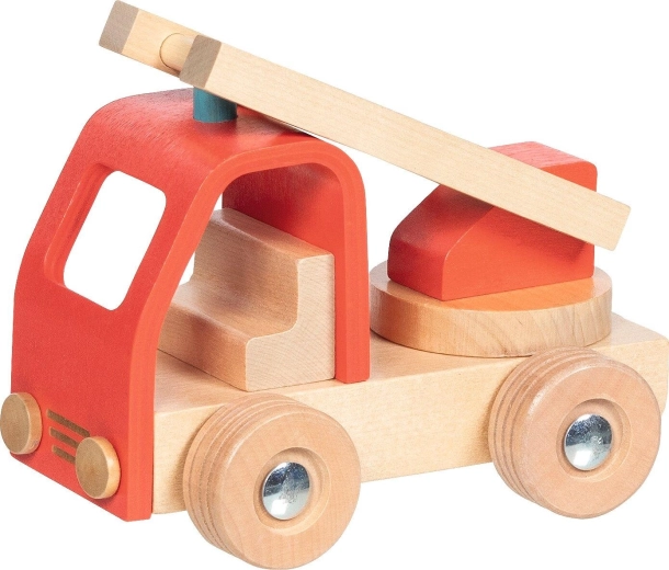 Goki puidust tuletõrjeauto redeliga – 1 tk