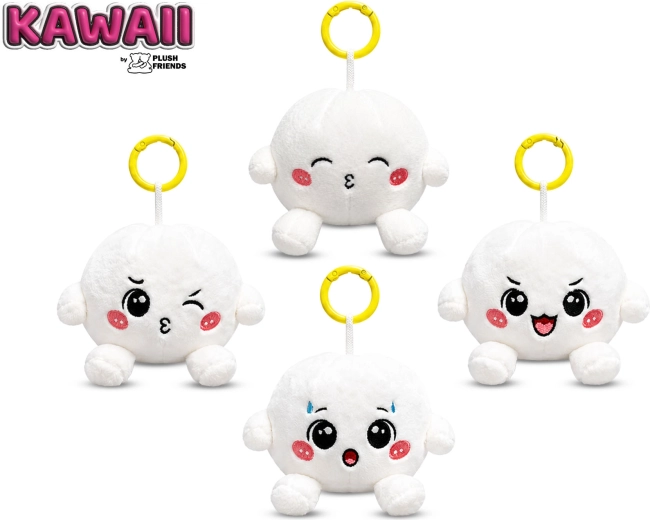 Pehme võtmehoidja-plüüsripats Bao pelmeenike Plush Friends Kawaii 8 cm – 1 tk