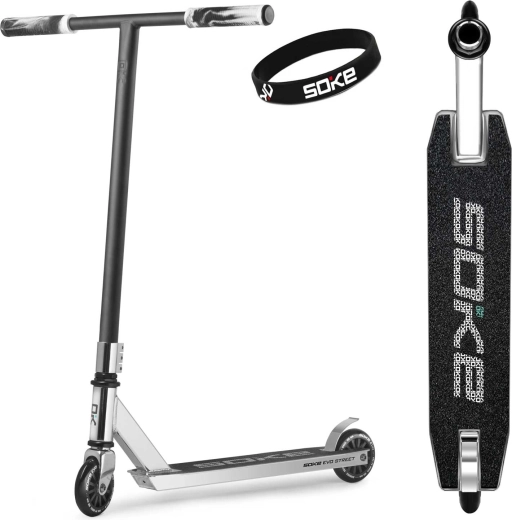 Soke EVO street silver freestyle-tõukeratas