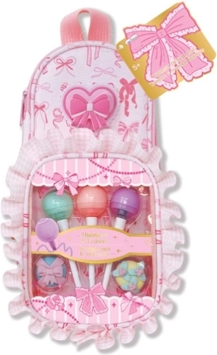 Hot Focus Pink Pencil Case with Writing Supplies