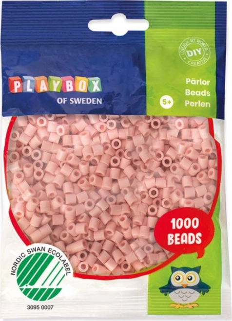 PLAYBOX fuse beads – peach and skin tones, 1,000 pcs