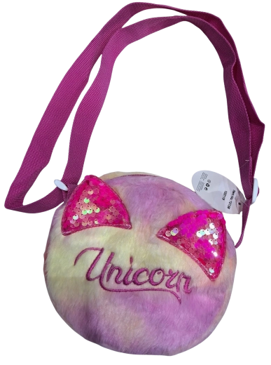 Ümmargune laste käekott Unicorn litritega kõrvadega