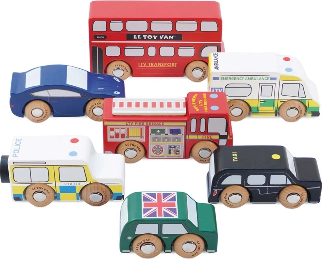 Le Toy Van Londoni puidust autode komplekt