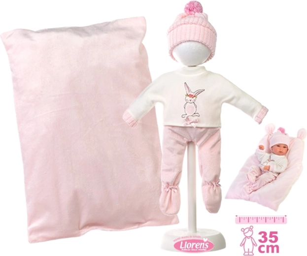 Llorens outfit set for New Born baby doll 35–36 cm with accessories