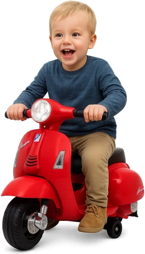 Laste elektriline tõukeratas Vespa Mini, punane