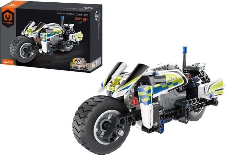 Mechanical Master building set police motorcycle 193 pcs