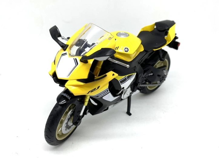 MSZ mootorratta mudel Yamaha YZF-R1 kollane 1:12 - 1 tk