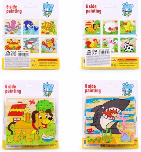 Picture wooden blocks for children