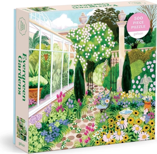 Galison Evergreen Garden Puzzle 500 Pieces
