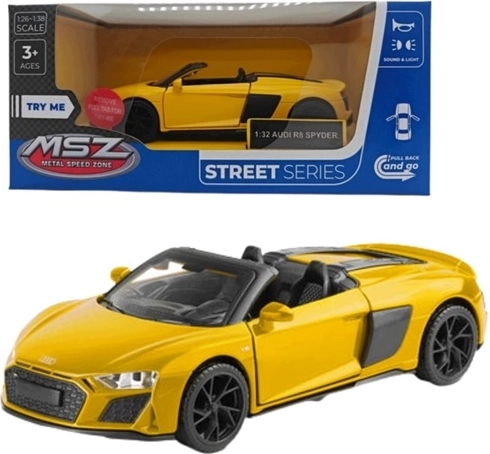 MSZ Audi R8 Spyder model with light and sound effects, red