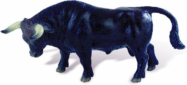 Bullyland figurine of bull Manolo black