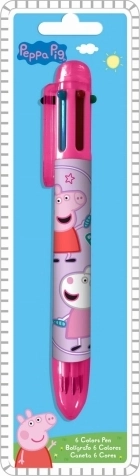 Ballpoint Pen 6 Colors PEPPA PIG