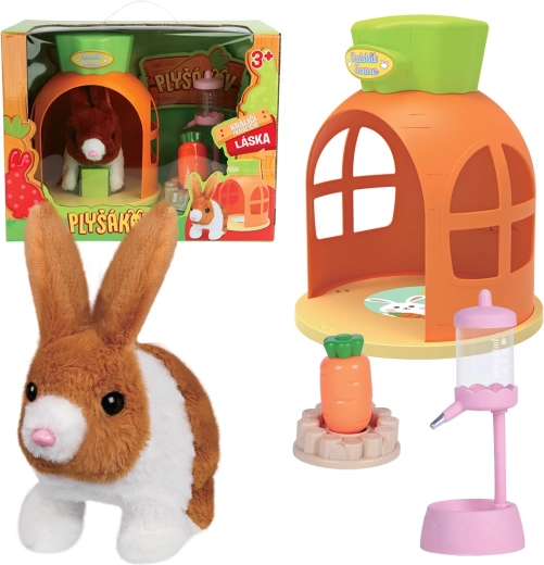 Interactive plush bunny Lentilka