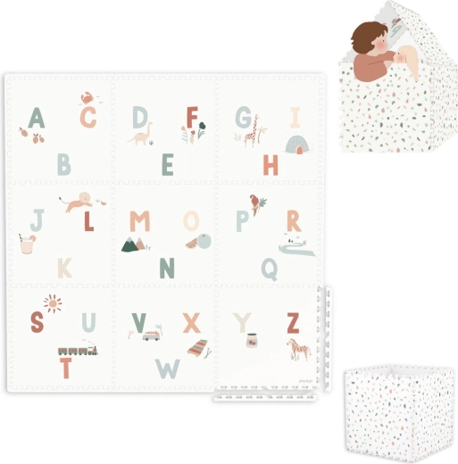 Play&Go EEVAA Alphabet 2-in-1 play mat and storage box