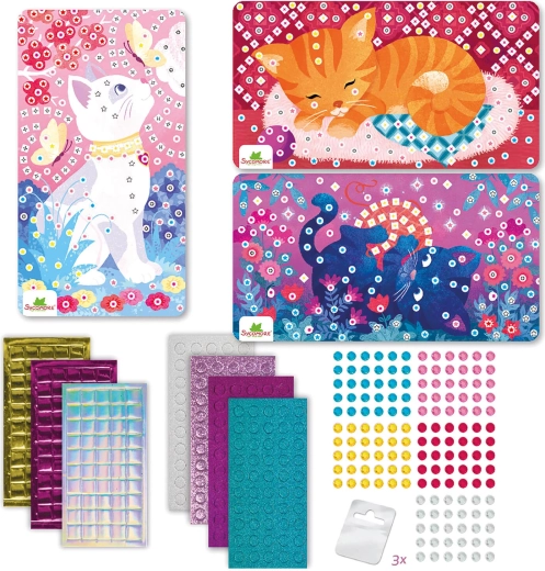 Stick & Fun Small Mosaic Cats