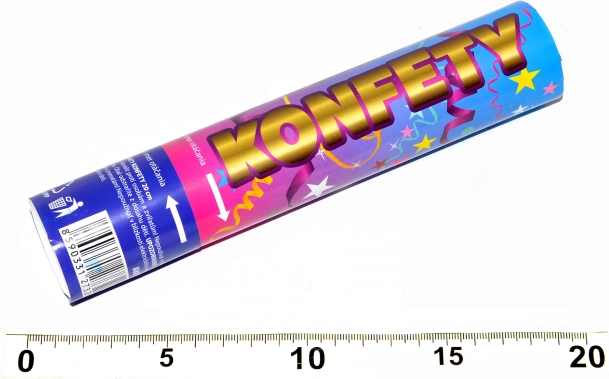 Peokonfeti tulistaja 20 cm Wiky