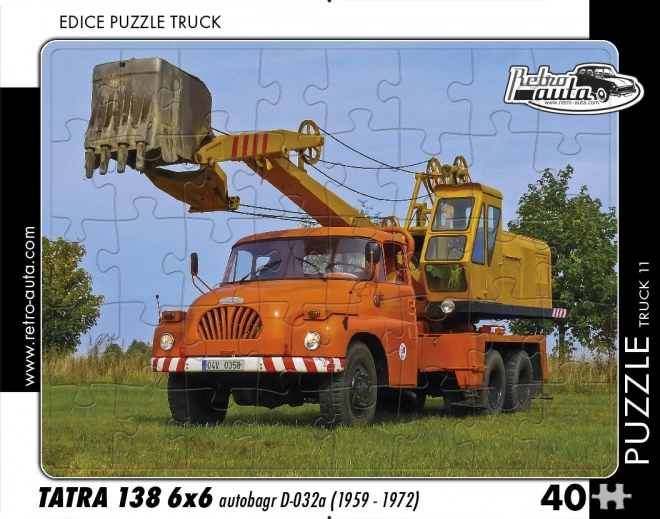 Retro pusle Tatra 138 6x6 ekskavaator 40 tükki