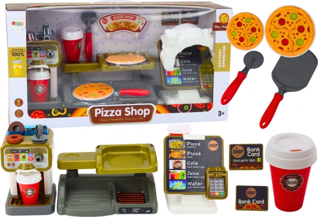 Pizza Set Vending Machine Coffee Maker Beverages Cash Register