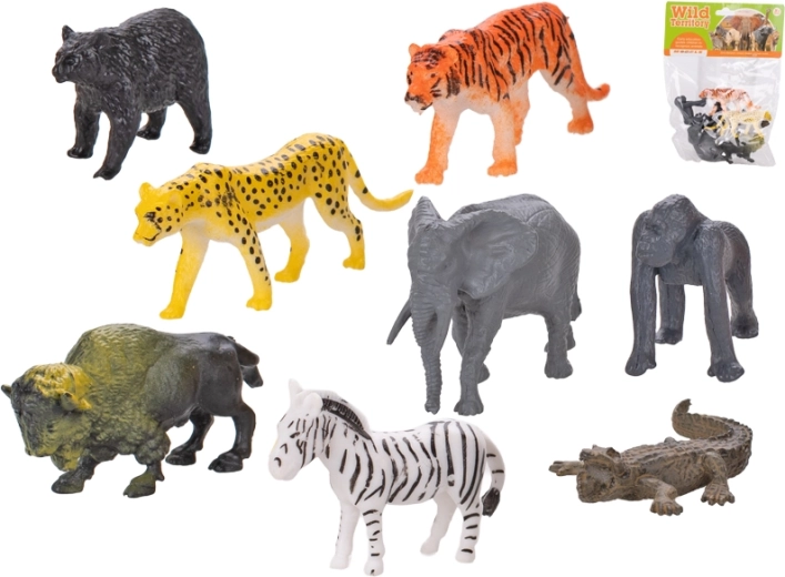 Safari loomakeste komplekt 8 tk (3–6 cm) kotikeses