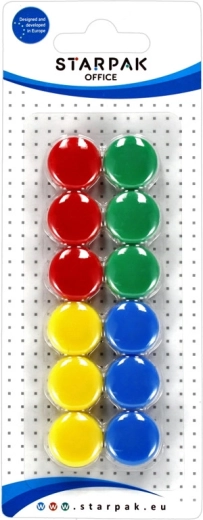 Värvilised magnetid, komplekt 22 mm – 12 tk