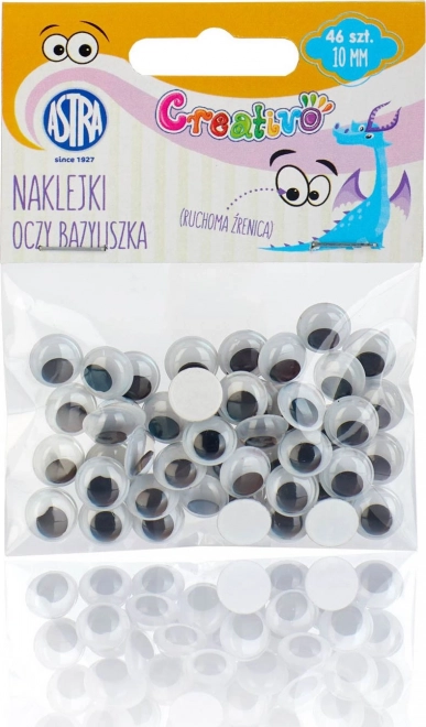 Isekleepuvad silmad 10 mm ASTRA CREATIVO – Basiilisk