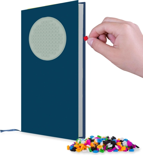 PIXIE CREW Blue A5 Diary with Round Creative Panel