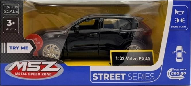MSZ Volvo EX40 model with light and sound effects, black