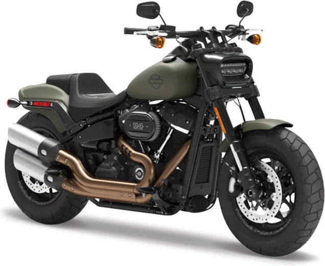 Maisto Harley-Davidson Fat Bob 114 1:18 roheline