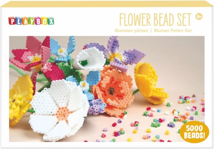 Playbox Iron-on Beads Flower Set 5000 pcs