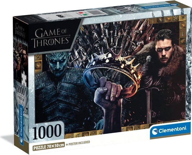 Clementoni Game of Thrones Puzzle – Fantasy Collage, 1000 Pieces