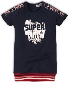 Dirkje laste kleit sporty superstar navy