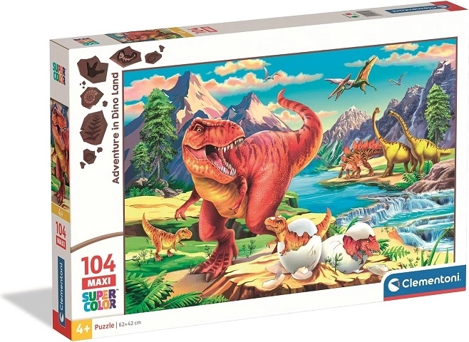 Clementoni maxi pusle 104 Adventure in Dino