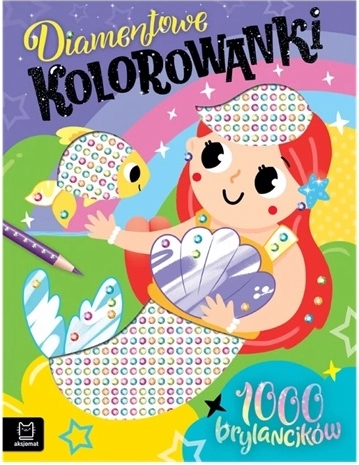 Diamond Coloring Book with a Mermaid – 1000 Self-Adhesive Gems