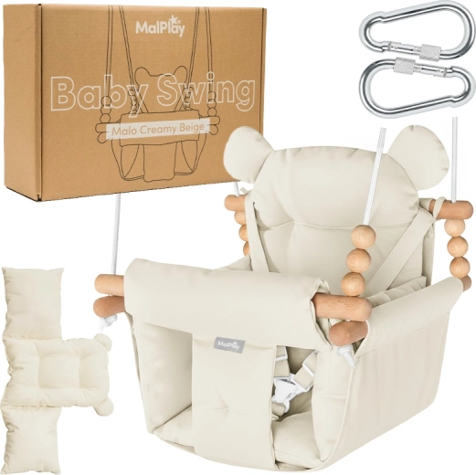 Children's swing Malo – cream beige