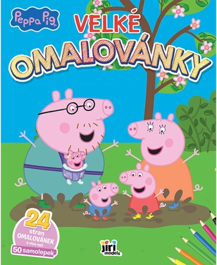 Big Peppa Pig Coloring Book with Stickers