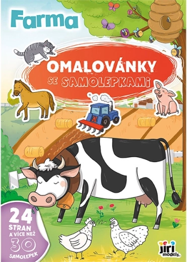 A4 värviraamat kleepsudega Talufarm