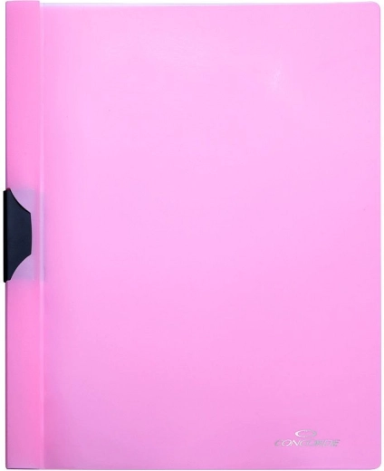 CONCORDE A4 File Folder with Side Clip – Pastel Pink