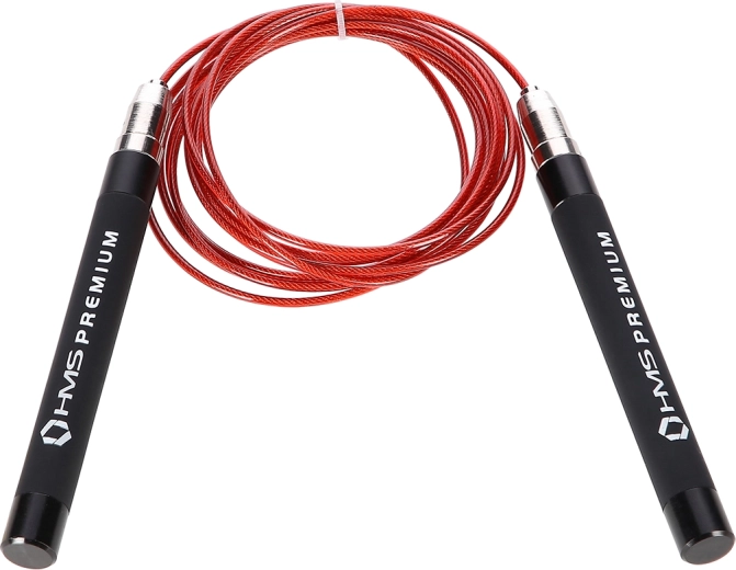 Fast HMS Speed Jump Rope with Bearings and Adjustable Steel Cable