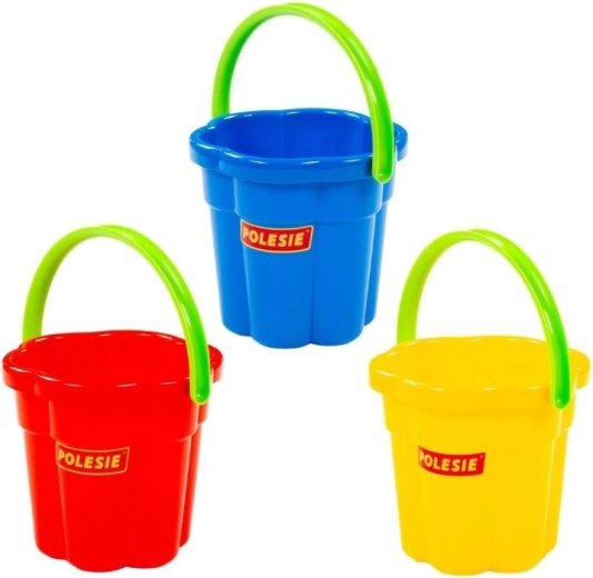 Large plastic flower-shaped bucket - 1 piece