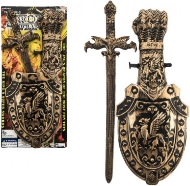 Laste plastist mõõk ja kilp 48 cm