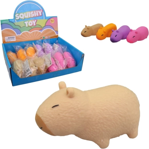 Pehme kapibara squishy mänguasi display-karbis (12 tk)