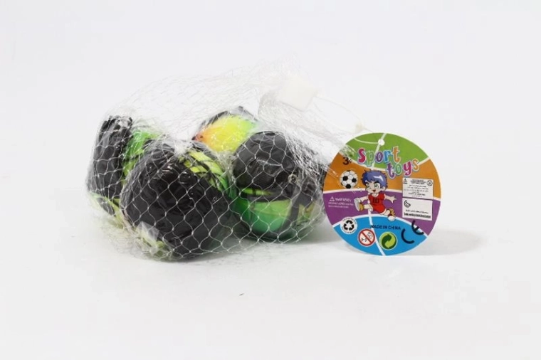 Kummipaelaga pallid 6 cm – komplekt 4 tk