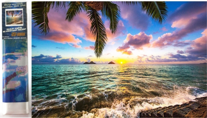 Teemantmaal – paradiisi loojang 30 × 40 cm