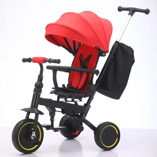 Children's Tricycle Premium 5-in-1 Red