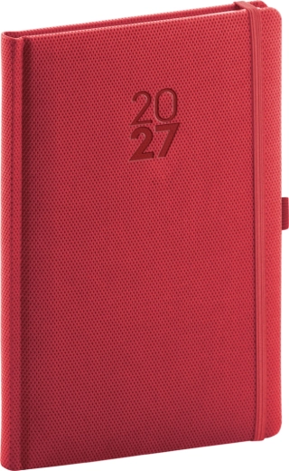 Notique nädalaplaneerija Diamante 2027 punane 15 × 21 cm
