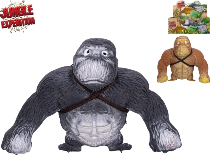 Jungle Expeditioni superveniv gorillafiguur umbes 10 cm (2 värvi segu)