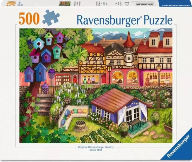Ravensburger Puzzle Market Town 500 Pieces