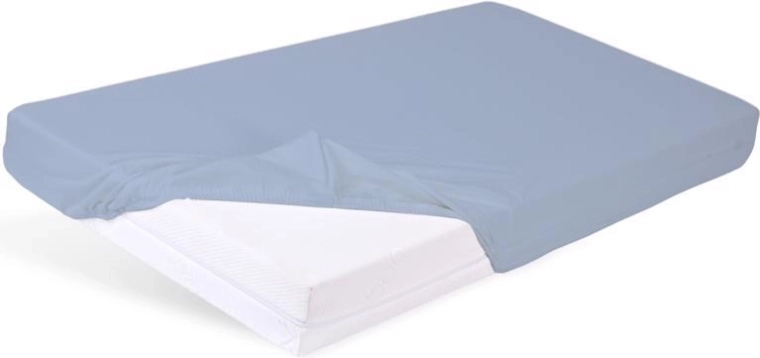 Babymatex veekindel kummiga voodilina Bamboo hele sinine 60 × 120 cm