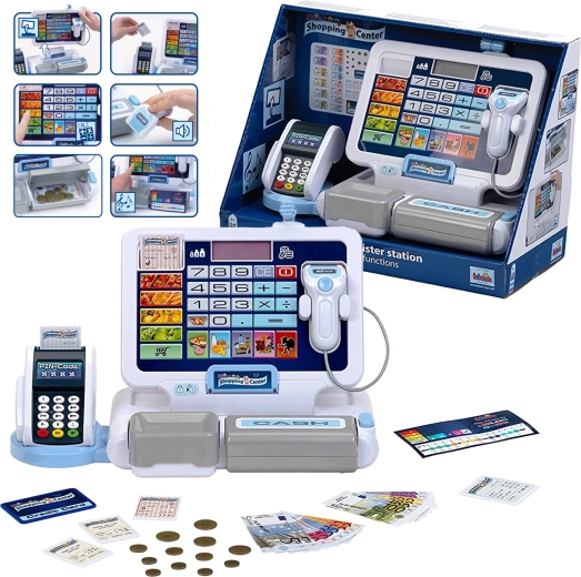 Laste kassaaparaat terminali ja skanneriga KLEIN